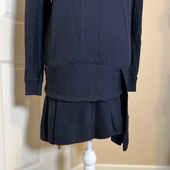 Vanessa Bruno 100% Wool Dress Black Long Sleeve VTG GUC Size Small / Size 1 - Picture 6 of 9